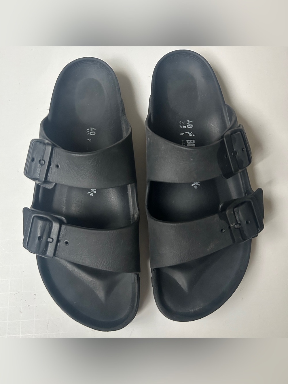 Birkenstock Arizona Essentials EVA Slide Black Sandal Size 40